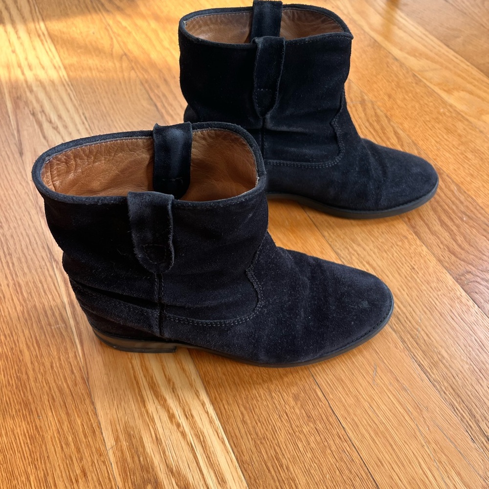 Black suede Isabel Marant crisi boots